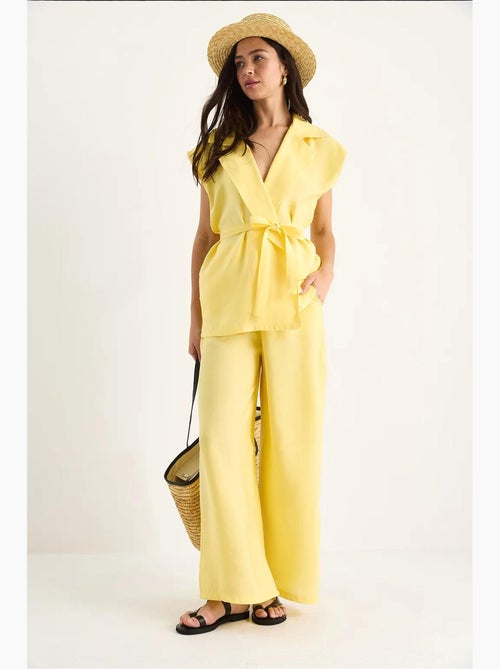 Set con gilet e pantaloni a gamba ampia lucci - Kiabi Set con gilet e pantaloni a gamba ampia lucci - Kiabi