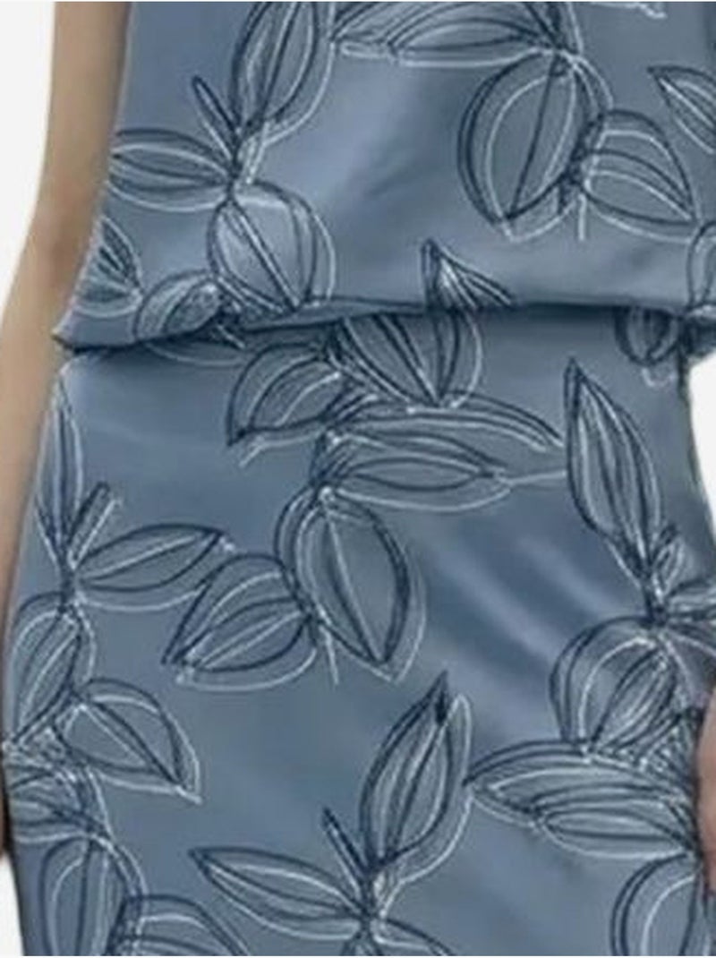 Set coord due pezzi in lyocell my fashion Blu - Kiabi