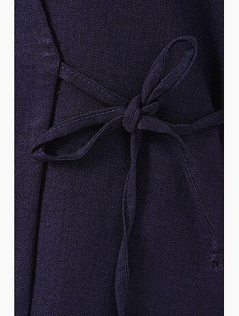 Set coordinato di pantaloni kimono oversize con scollo a v e chiusura con laccetto bdart