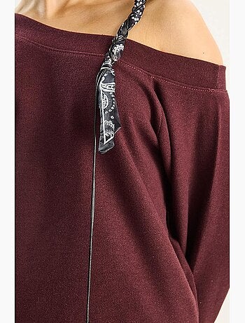 Set coordinato in maglia a due pezzi con dettagli accessorio lucci