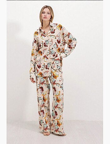 Set coordinato in maglia testurizzata con camicia in maglia a maniche lunghe e pantaloni bdart
