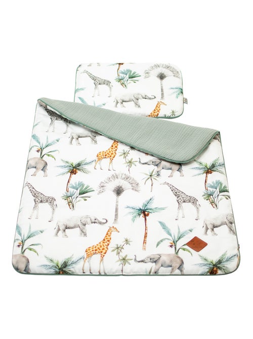 Set coperta e cuscino per culla o navicella safari | sevira kids | sevira kids - Kiabi Set coperta e cuscino per culla o navicella safari | sevira kids | sevira kids - Kiabi