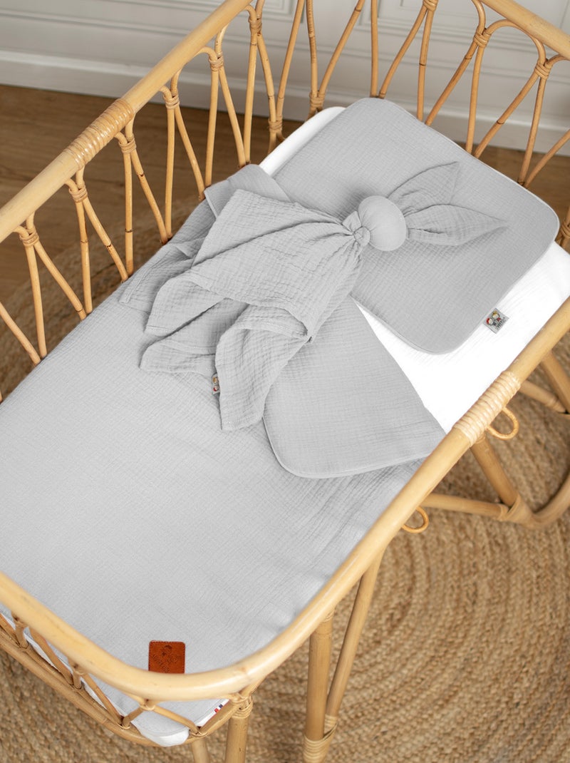 Set coperta e cuscino per culla o navicella | sevira kids | sevira kids Grigio - Kiabi