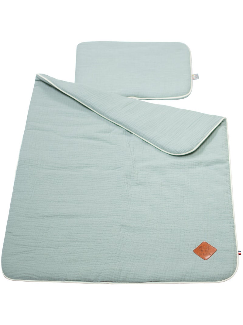 Set coperta e cuscino per culla o navicella | sevira kids | sevira kids Verde acqua - Kiabi