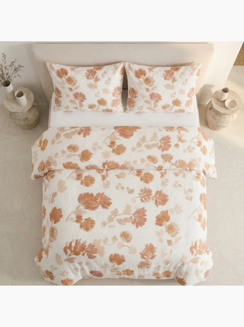 Set copripiumino 100% cotone a fiori, include federa per cuscino - Gamusi - Kiabi