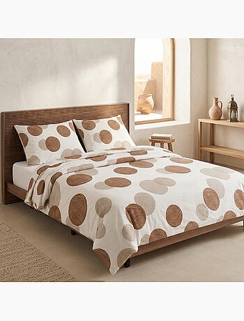 Set copripiumino 100% cotone a pois, include federa per cuscino - Gamusi