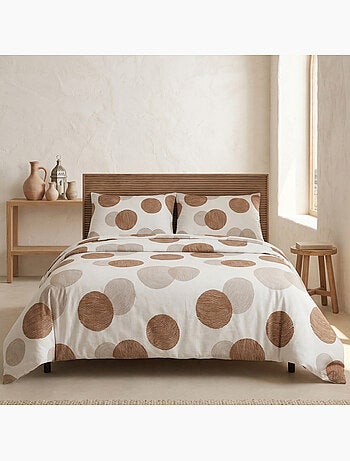 Set copripiumino 100% cotone a pois, include federa per cuscino - Gamusi