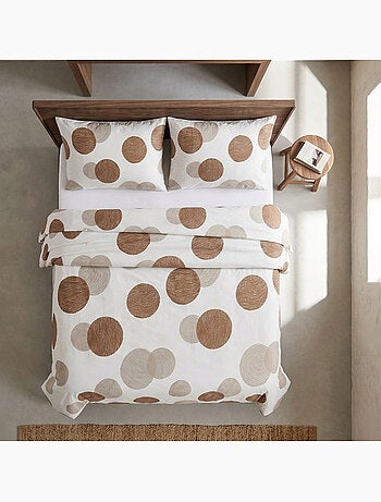 Set copripiumino 100% cotone a pois, include federa per cuscino - Gamusi