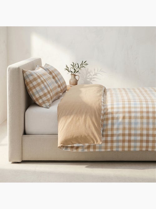 Set copripiumino 100% cotone a quadretti vichy, include federa per cuscino - Gamusi - Kiabi Set copripiumino 100% cotone a quadretti vichy, include federa per cuscino - Gamusi - Kiabi