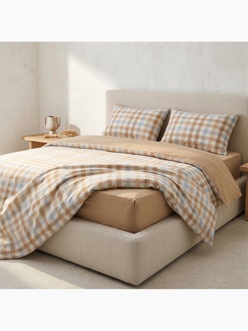 Set copripiumino 100% cotone a quadretti vichy, include federa per cuscino - Gamusi - Kiabi Set copripiumino 100% cotone a quadretti vichy, include federa per cuscino - Gamusi - Kiabi