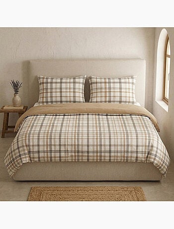 Set copripiumino 100% cotone a quadretti vichy, include federa per cuscino - Gamusi