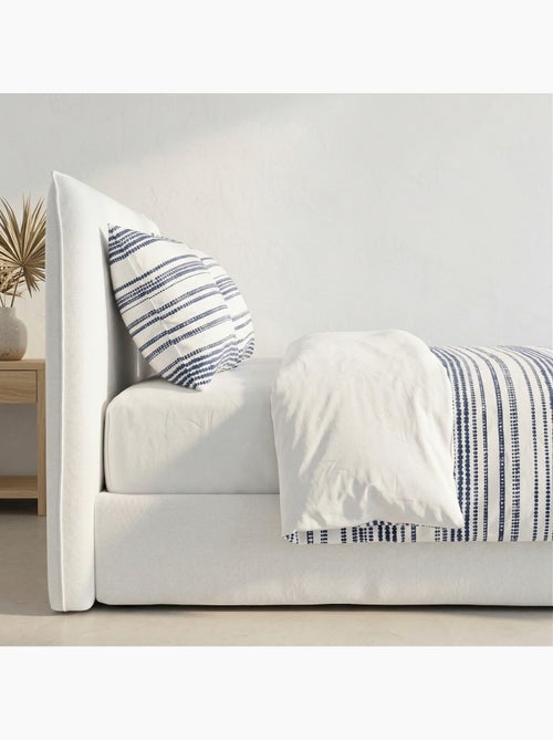 Set copripiumino 100% cotone a righe, include federa per cuscino - Gamusi - Kiabi Set copripiumino 100% cotone a righe, include federa per cuscino - Gamusi - Kiabi