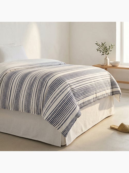 Set copripiumino 100% cotone a righe, include federa per cuscino - Gamusi - Kiabi Set copripiumino 100% cotone a righe, include federa per cuscino - Gamusi - Kiabi