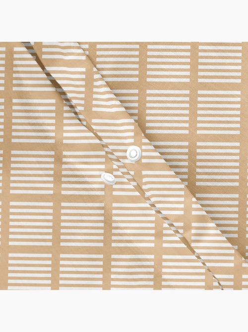 Set copripiumino 100% cotone a rombi con federa/e, chiusura a pressione - gamusi. - Kiabi Set copripiumino 100% cotone a rombi con federa/e, chiusura a pressione - gamusi. - Kiabi