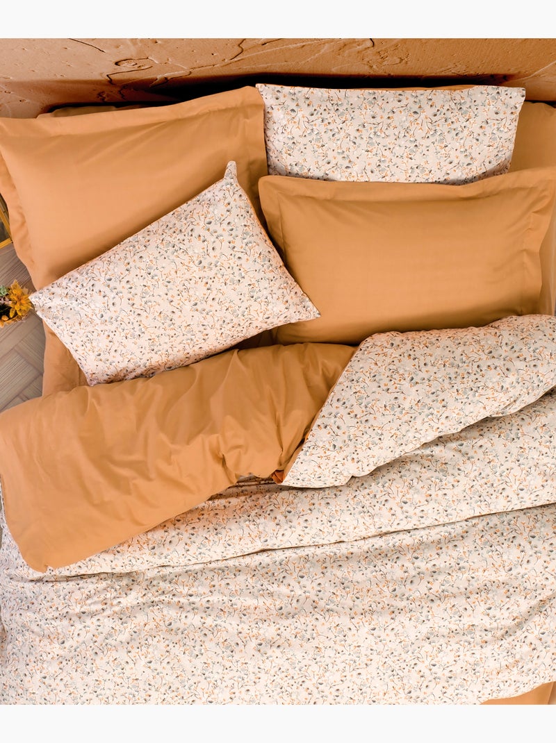 Set copripiumino, 100% cotone Beige - Kiabi