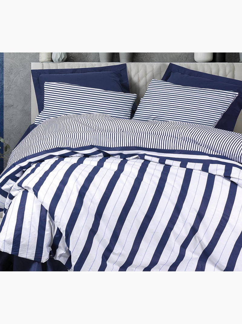 Set copripiumino, 100% cotone Blu marino - Kiabi
