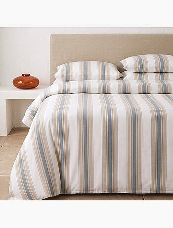 Set copripiumino 100% cotone con federa/e, righe larghe - gamusi.