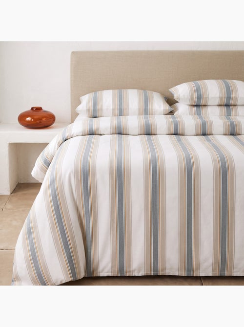 Set copripiumino 100% cotone con federa/e, righe larghe - gamusi. - Kiabi Set copripiumino 100% cotone con federa/e, righe larghe - gamusi. - Kiabi