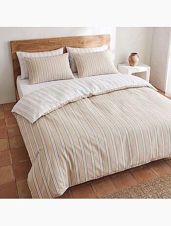 Set copripiumino 100% cotone con federa/e, righe larghe - gamusi.