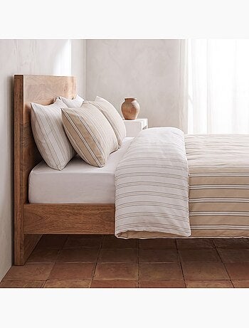 Set copripiumino 100% cotone con federa/e, righe larghe - gamusi.