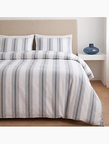 Set copripiumino 100% cotone con federa/e, righe larghe - gamusi.