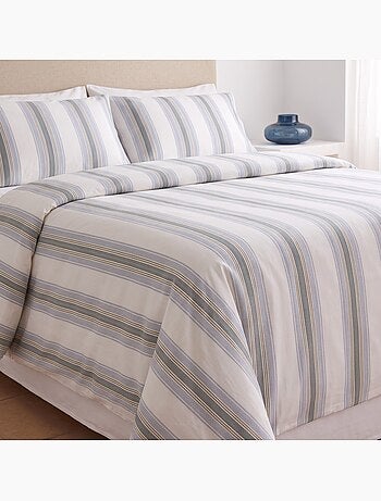 Set copripiumino 100% cotone con federa/e, righe larghe - gamusi.
