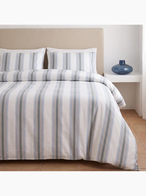 Set copripiumino 100% cotone con federa/e, righe larghe - gamusi. - Kiabi