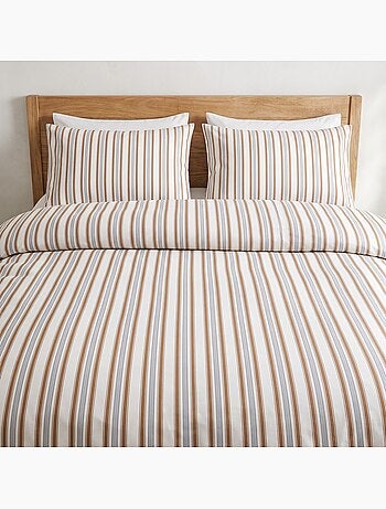 Set copripiumino 100% cotone con federa/e, righe sottili - gamusi.