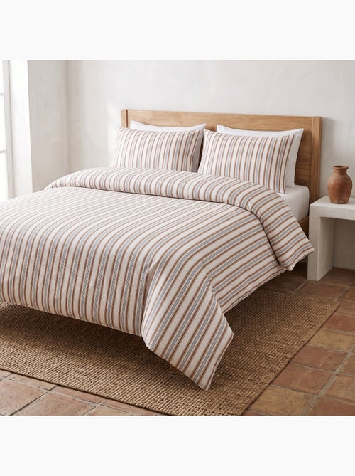 Set copripiumino 100% cotone con federa/e, righe sottili - gamusi. - Kiabi