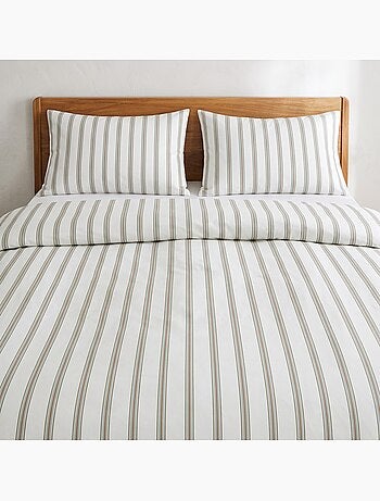 Set copripiumino 100% cotone con federa/e, righe sottili - gamusi.
