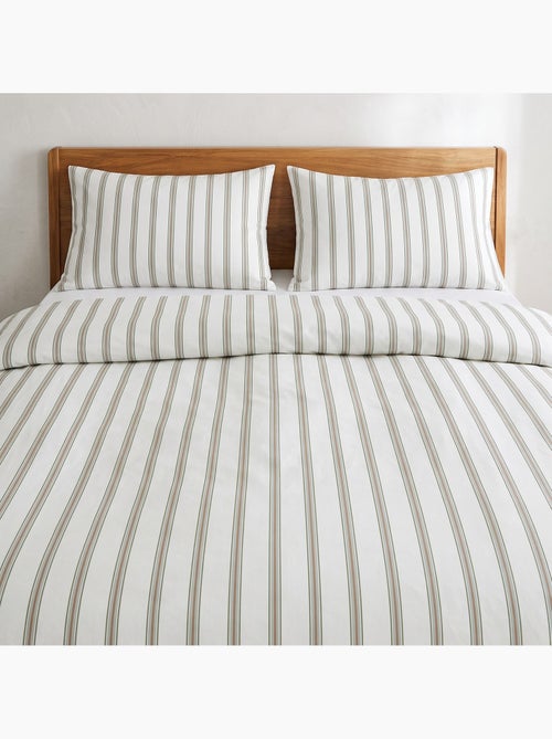 Set copripiumino 100% cotone con federa/e, righe sottili - gamusi. - Kiabi