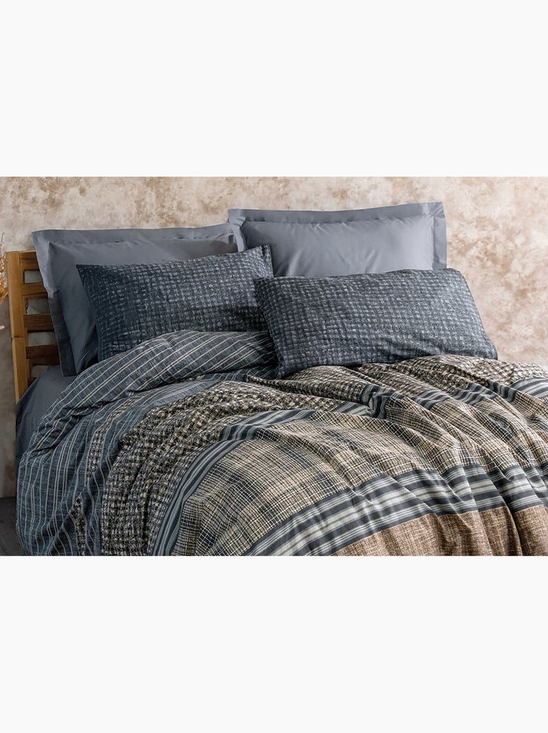 Set copripiumino, 100% cotone Grigio antracite - Kiabi