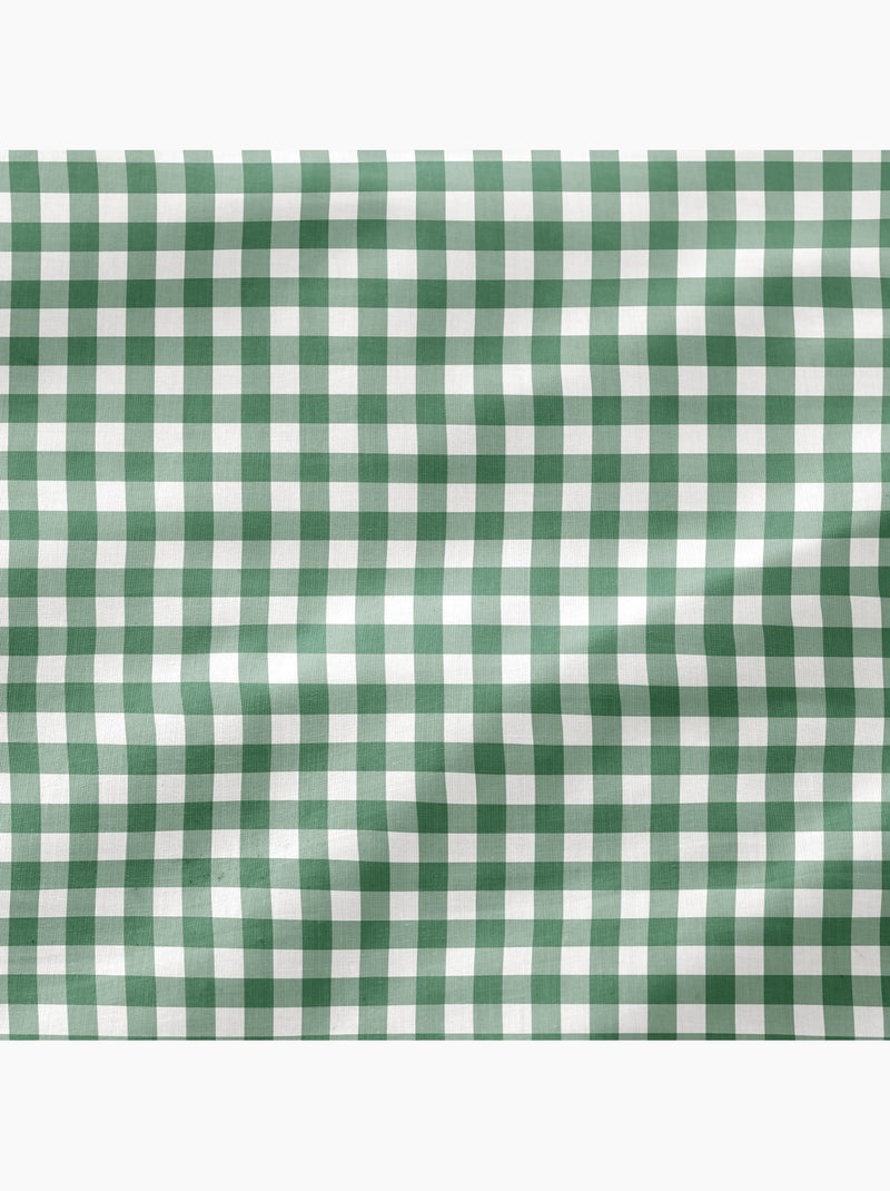 Set copripiumino 100% cotone vichy con federa/e, chiusura a pressione - gamusi. Verde acqua - Kiabi
