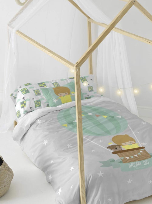 Set copripiumino 2 pezzi Air balloon "Happyfriday" - Kiabi