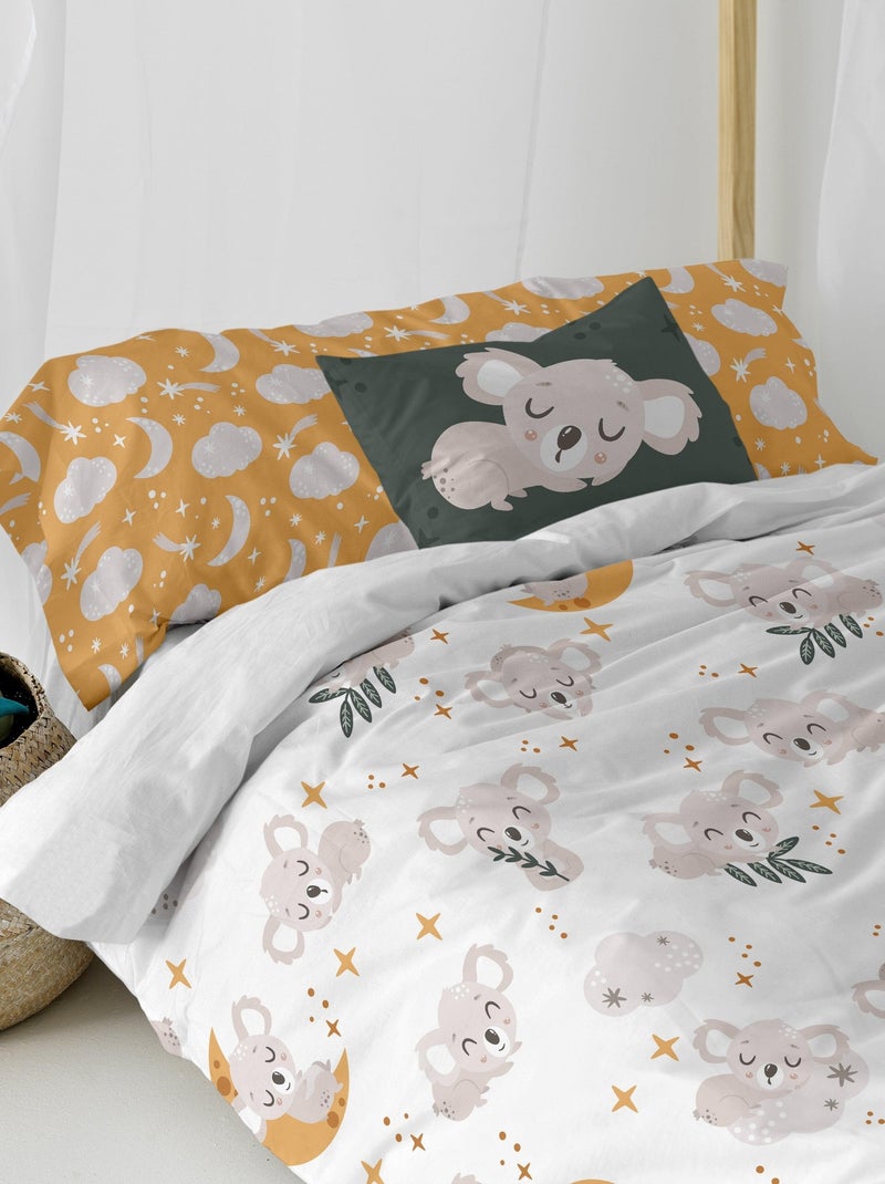 Set copripiumino 2 pezzi Baby koala "Happyfriday" Bianco - Kiabi