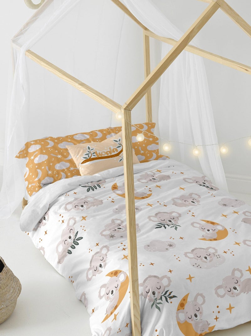 Set copripiumino 2 pezzi Baby koala "Happyfriday" Bianco - Kiabi