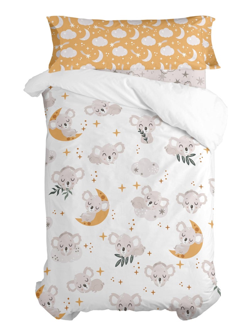 Set copripiumino 2 pezzi Baby koala "Happyfriday" Bianco - Kiabi