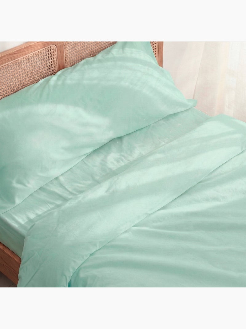 Set copripiumino 2 pezzi Basic "Happyfriday" Menta - Kiabi