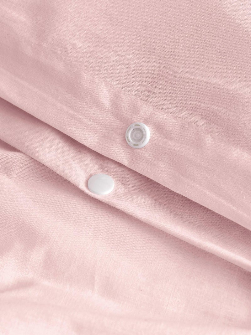 Set copripiumino 2 pezzi Basic "Happyfriday" Rosa pallido - Kiabi
