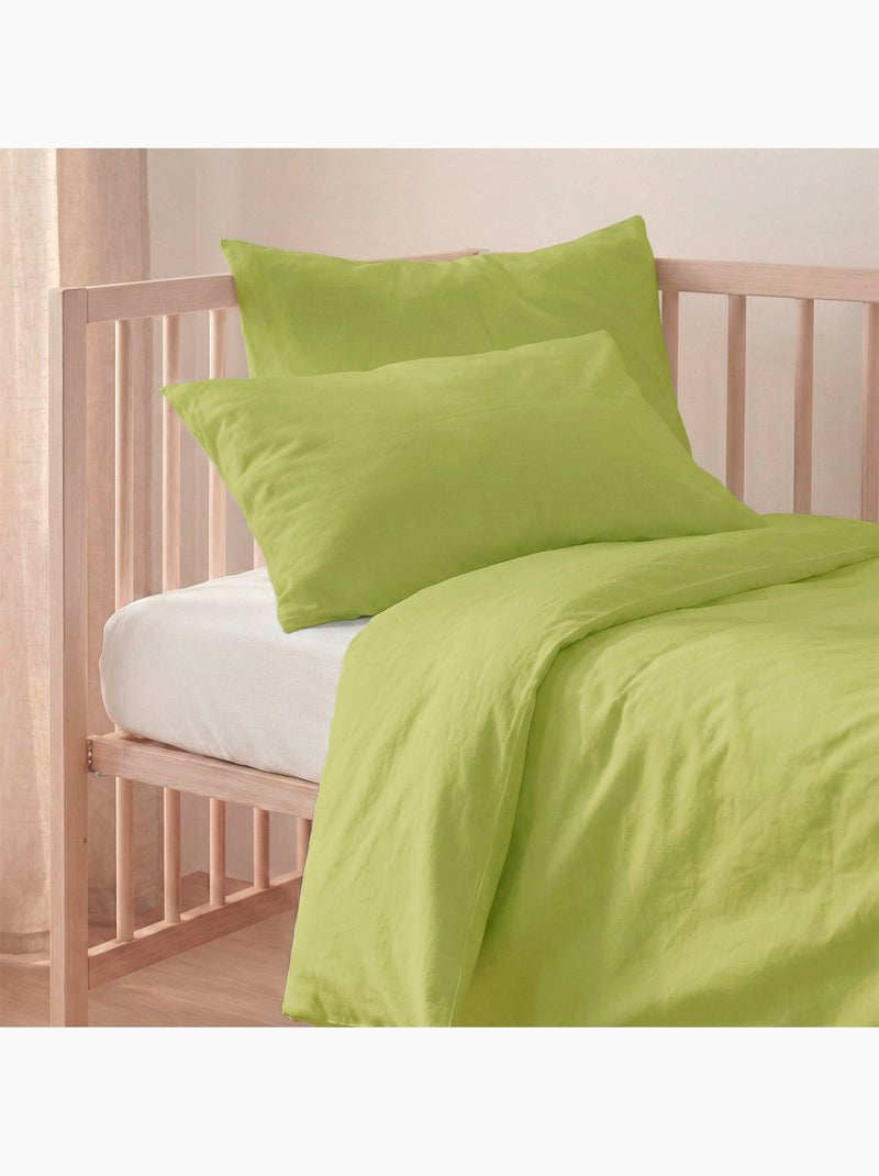 Set copripiumino 2 pezzi Basic "Happyfriday" Verde - Kiabi