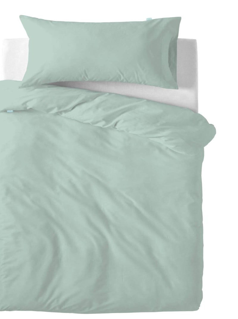 Set copripiumino 2 pezzi Basic "Happyfriday" Verde chiaro - Kiabi