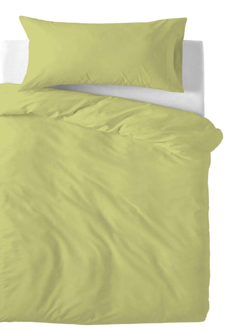 Set copripiumino 2 pezzi Basic "Happyfriday" Verde oliva - Kiabi