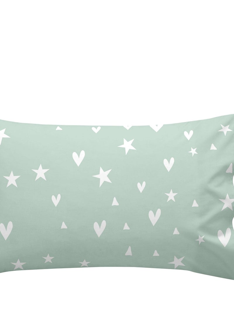 Set copripiumino 2 pezzi Best buddies "Happyfriday" Bianco Verde - Kiabi