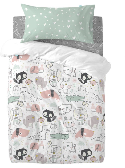 Set copripiumino 2 pezzi Best buddies "Happyfriday" - Kiabi Set copripiumino 2 pezzi Best buddies "Happyfriday" - Kiabi