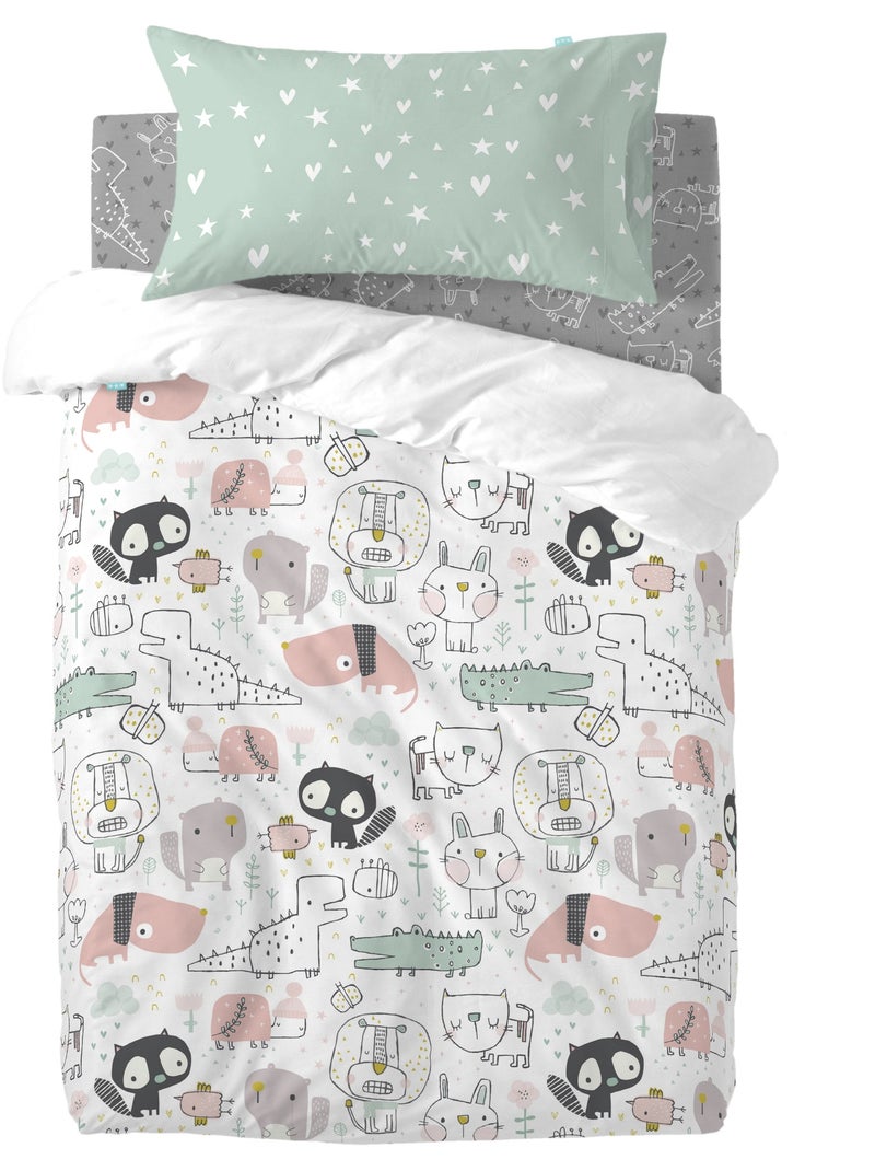Set copripiumino 2 pezzi Best buddies "Happyfriday" Multicolore - Kiabi
