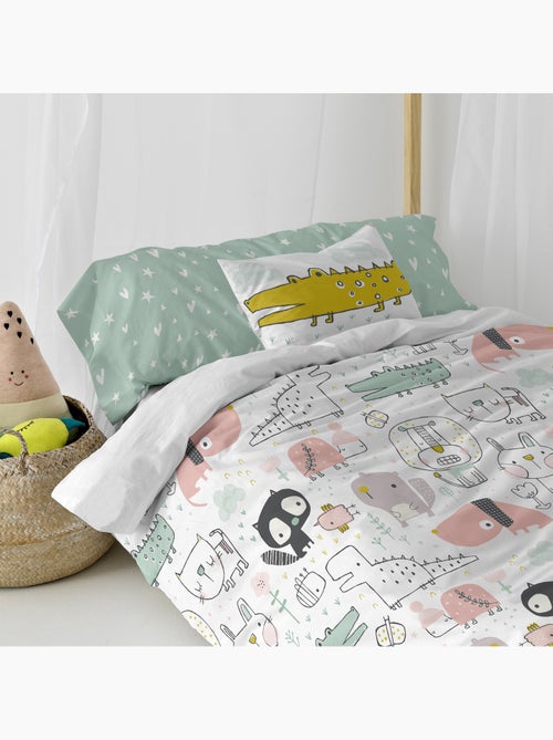 Set copripiumino 2 pezzi Best buddies "Happyfriday" - Kiabi Set copripiumino 2 pezzi Best buddies "Happyfriday" - Kiabi
