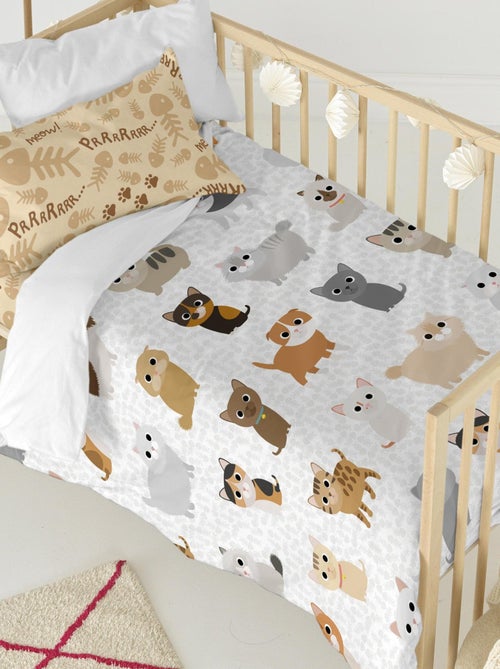 Set copripiumino 2 pezzi Cats "Happyfriday" - Kiabi