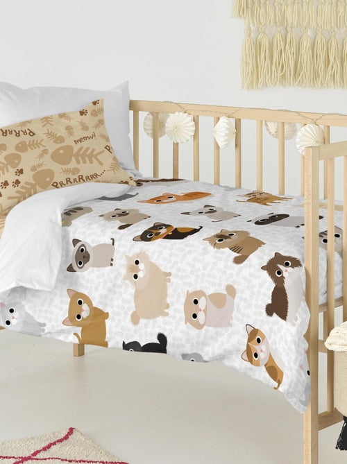 Set copripiumino 2 pezzi Cats "Happyfriday" - Kiabi