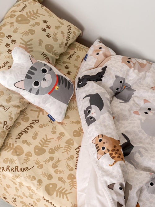 Set copripiumino 2 pezzi Cats "Happyfriday" - Kiabi