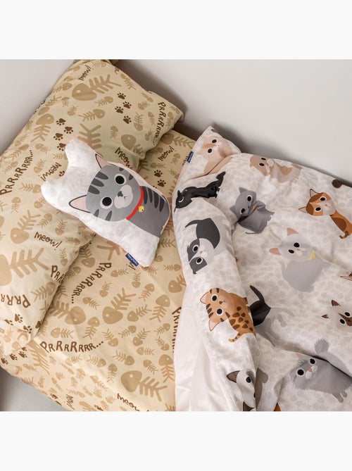 Set copripiumino 2 pezzi Cats "Happyfriday" - Kiabi Set copripiumino 2 pezzi Cats "Happyfriday" - Kiabi